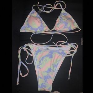 Tie dye bikini set
